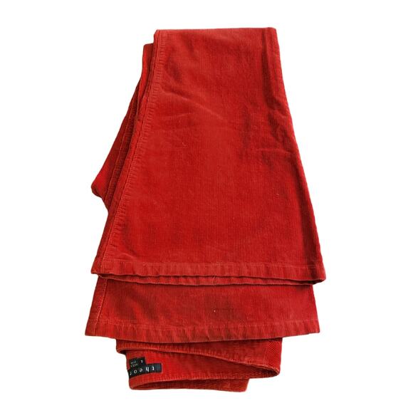 theory Shisila Reactive Cord Burnt Orange Flared Bell Bottom Pants Women's Sz 4 - Picture 5 of 8